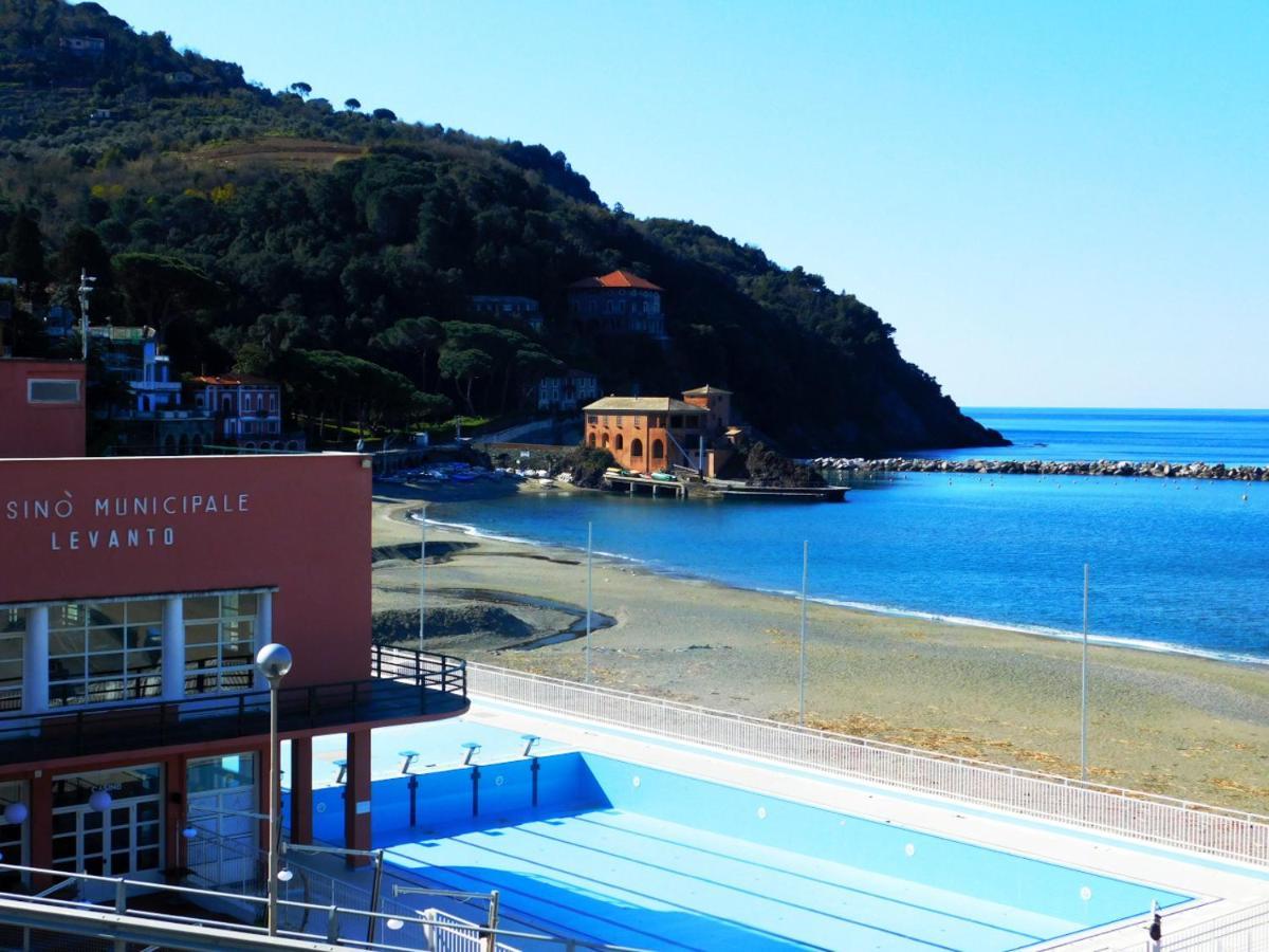 Trilocale con Meravigliosa Vista Mare Levanto Esterno foto