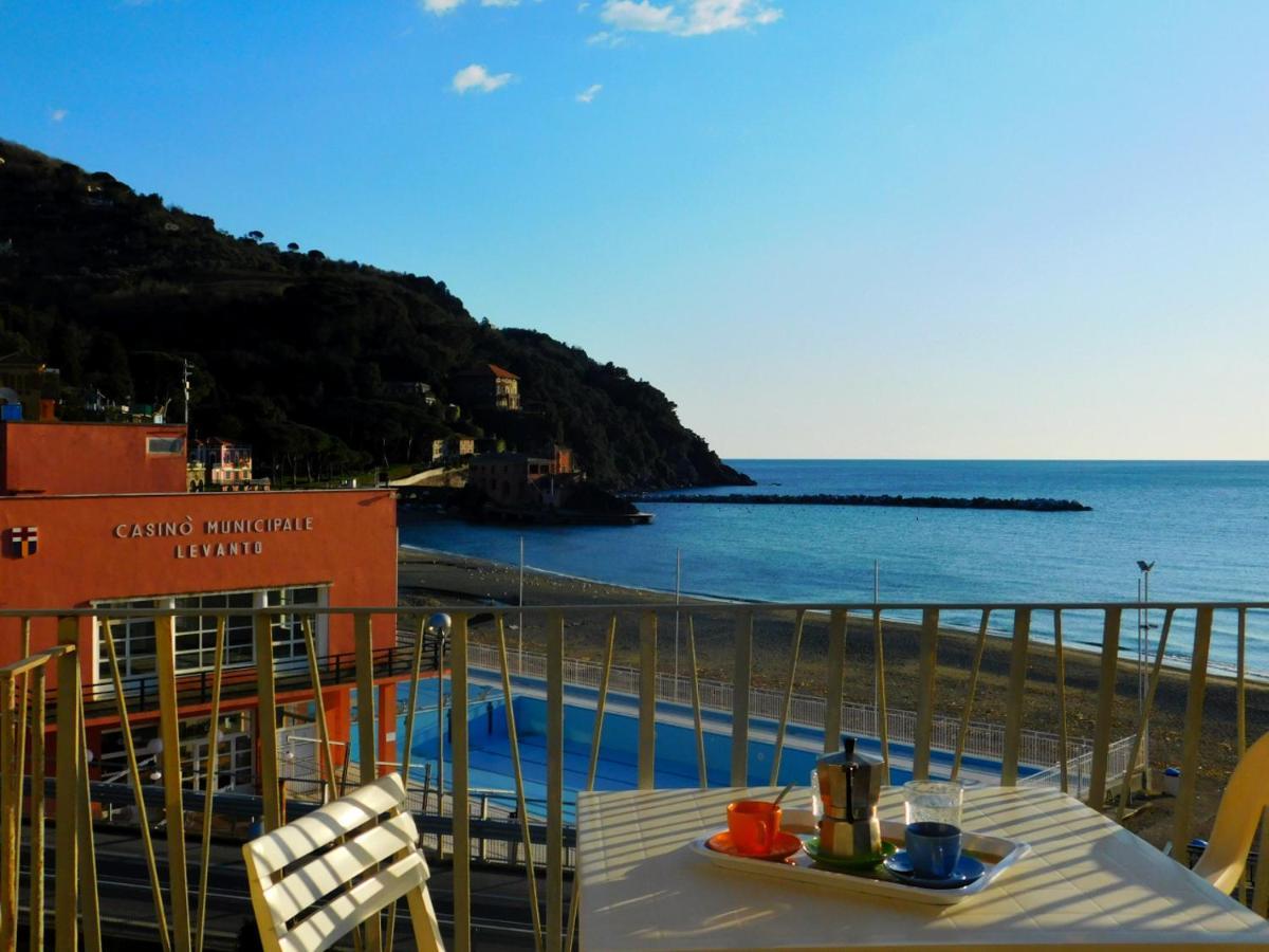 Trilocale con Meravigliosa Vista Mare Levanto Esterno foto