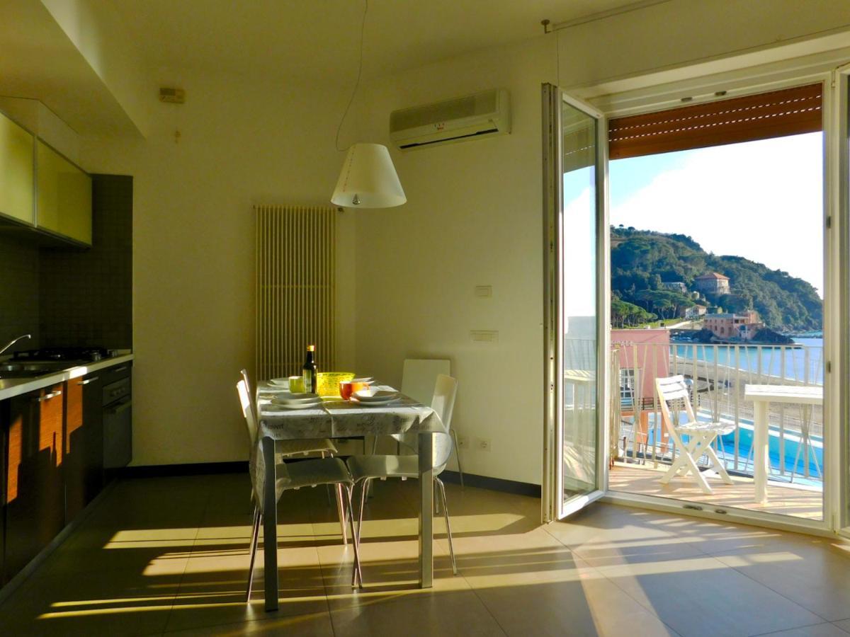 Trilocale con Meravigliosa Vista Mare Levanto Esterno foto