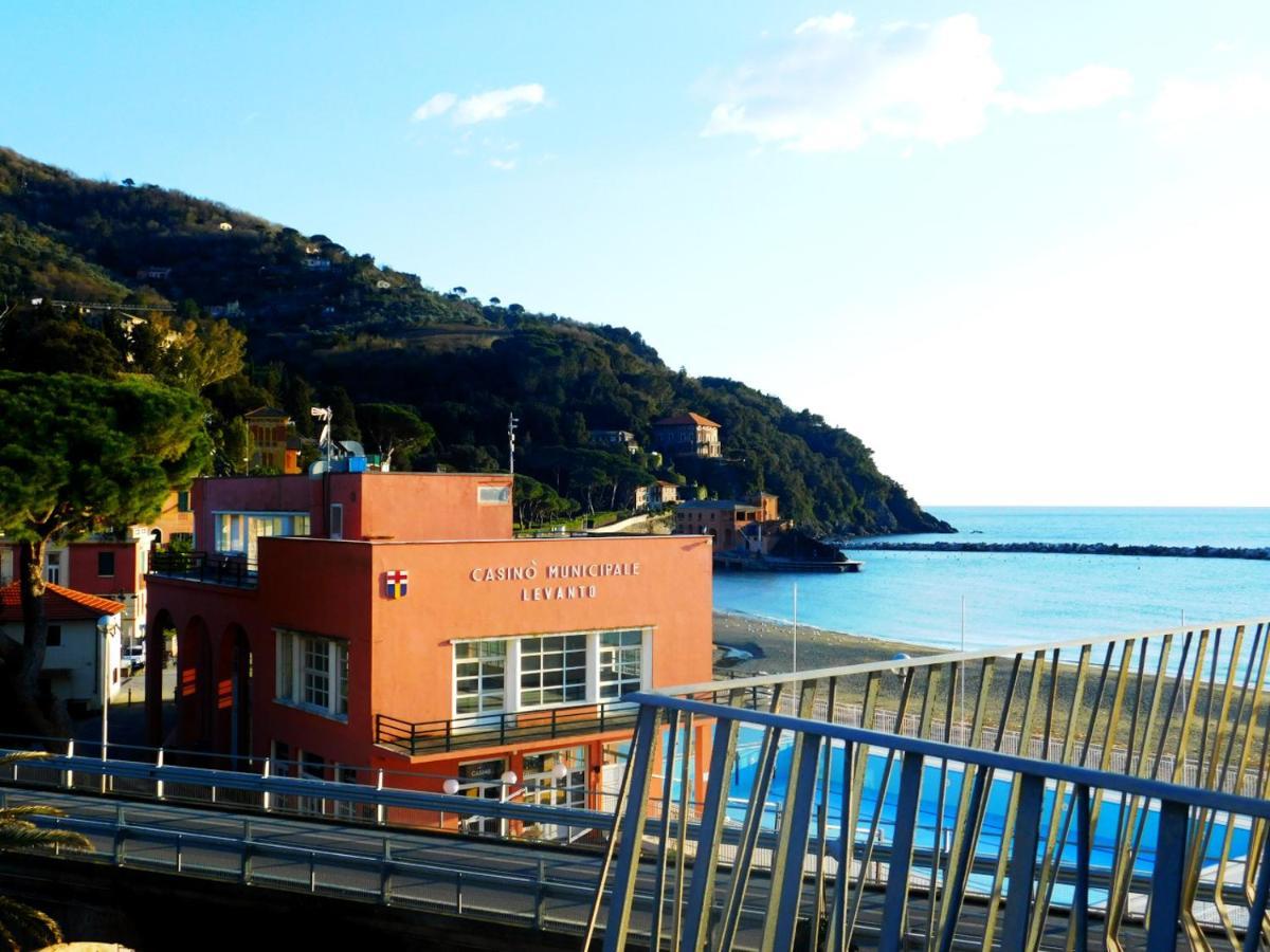 Trilocale con Meravigliosa Vista Mare Levanto Esterno foto